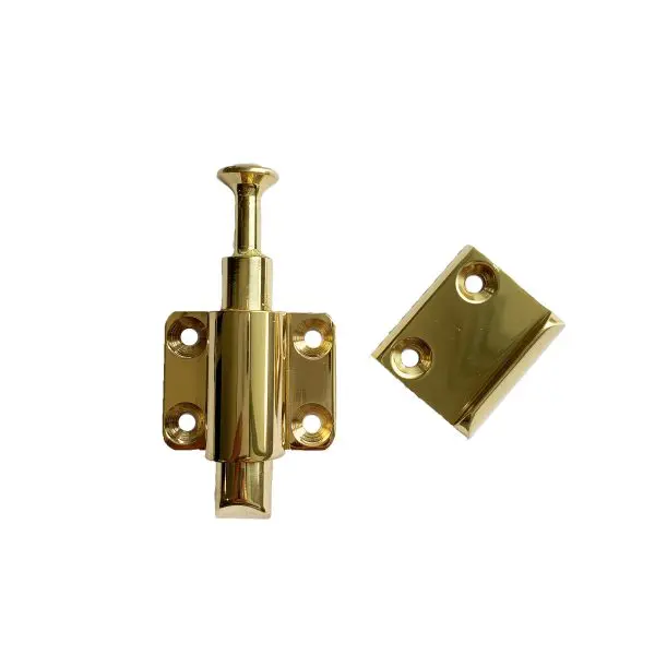 Solid Brass Spring Catch Polished
