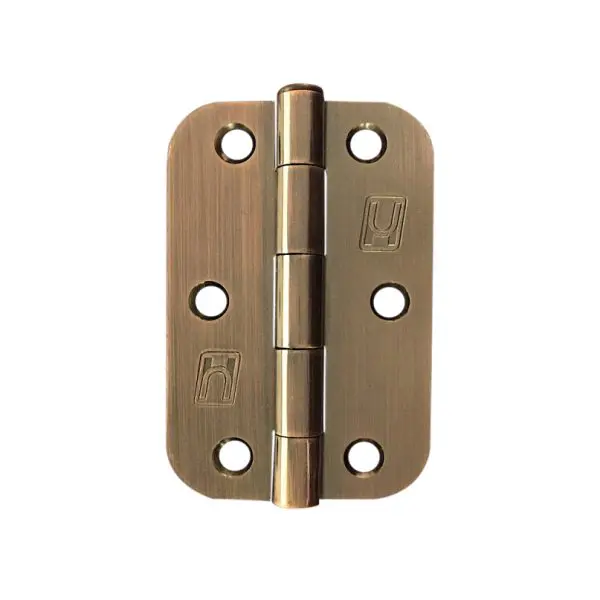 Steel 89x58x2.0mm 1/2" Radius Hinge Bronze