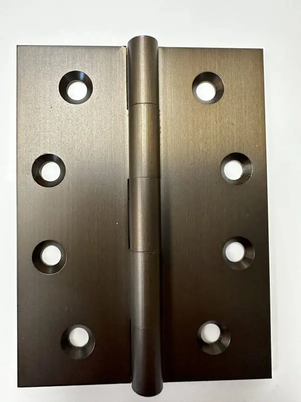 Solid Brass 100x75x3.0mm Fixed Pin Hinge Bronze