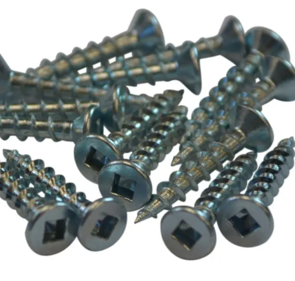 Steel Hingefix Screw #8x25mm SQ Zinc Plate [200]