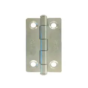 Hinge Steel 51x30x1.2mm Fixed Steel Pin ZP (Ajax 5000 2") formerly known as HS5130FSZP (HS5130ZFS)