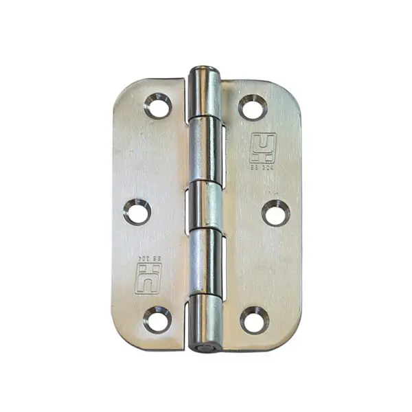 Stainless Steel 304 89x58x2.0mm 1/2" Radius Hinge