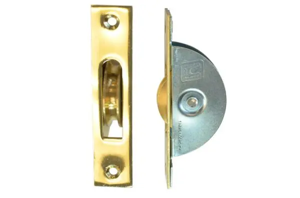 Standard Duty Sash Pulley Polished Brass