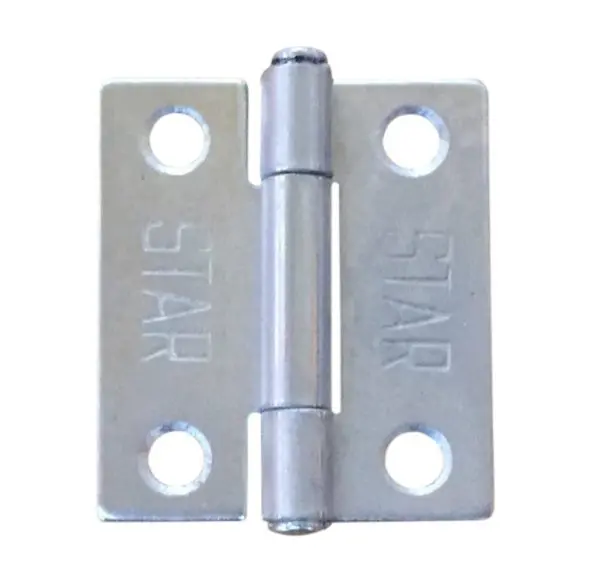 Steel 25x22x0.7mm Fixed Pin Hinge Zinc