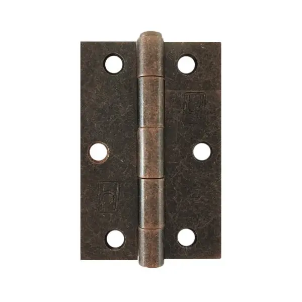 Steel 89x58x2.0mm Square Corner Hinge Bronze