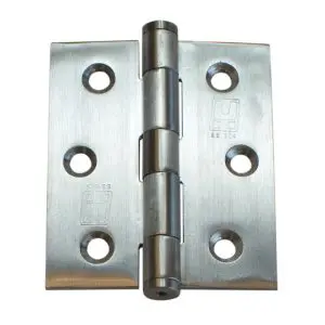 Hinge SS304 75x63x2.0 Loose Button Pin Satin c/w #7x25PZ (HSS7563L304)