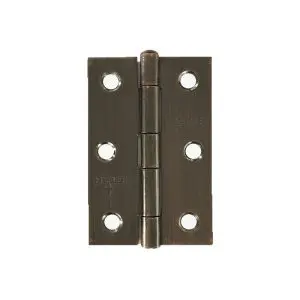 Hinge Steel 75x48x1.5mm Bronze, Loose Steel Riveted Pin (Ajax 1840 3") (HS7548BRLS)