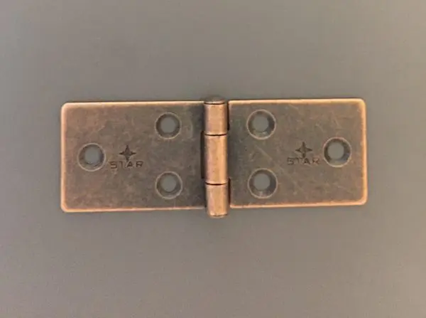 Steel 25x74mm Fixed Pin Backflap Hinge Bronze