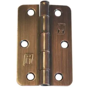 Steel 89x58x2.0mm 1/4" Radius Hinge Bronze