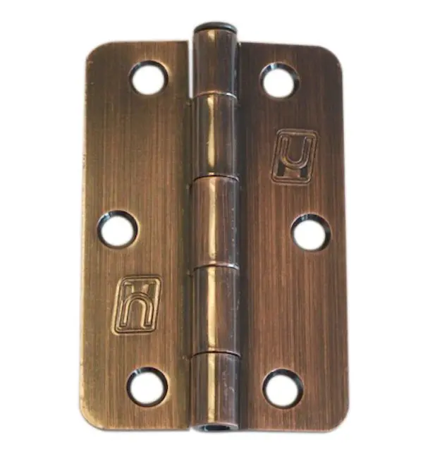 Steel 89x58x2.0mm 1/4" Radius Hinge Bronze