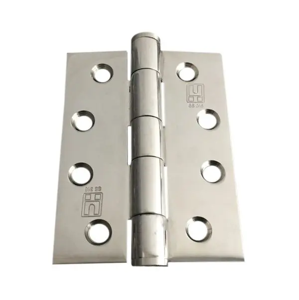 Stainless Steel 316 100x75x3.0mm Hinge Polished