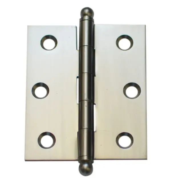 Solid Brass 75x63x2.5mm Ball Tip Hinge SC