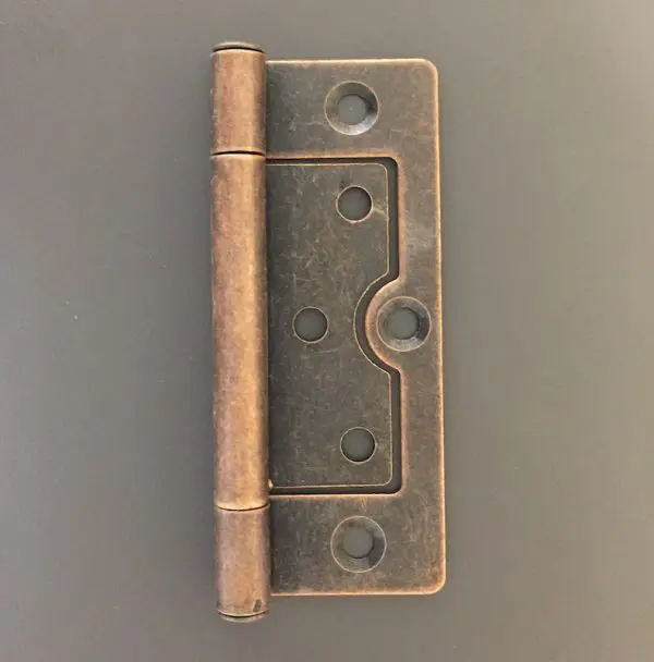 Steel 76mm Fixed Pin Fast Fix Hinge Bronze