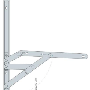 Bristol 4 Bar SS Friction Stay 12" (BP12TH) (13.442)