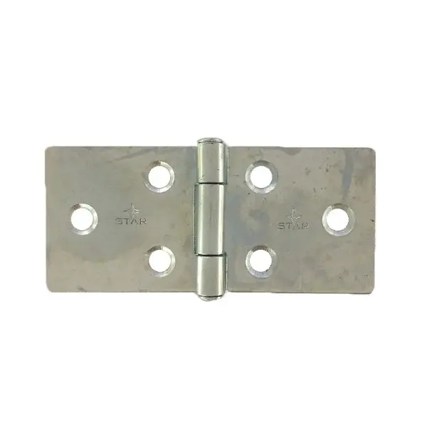 Steel 38x86mm Fixed Pin Backflap Hinge Zinc