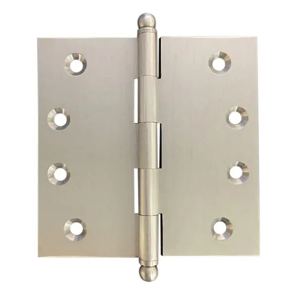 Solid Brass 100x100x3.0mm Ball Tip Hinge BN