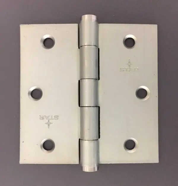 Steel 89x8x2.5mm Fixed Pin Button Tip Hinge Zinc