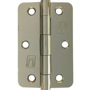 Steel 89x58x2.0mm 1/4" Radius Hinge Nickel Plate