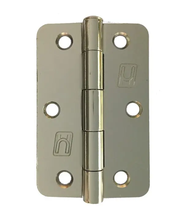 Steel 89x58x2.0mm 1/4" Radius Hinge Nickel Plate