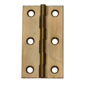 Hinge Brass 63x35x1.6mm Fixed Pin Antique Bronze (HB6335FBR)