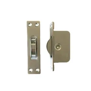 Sash Pulley Heavy Duty 128x32 Satin Chrome (HJPULLSCHD) (10.205SC)