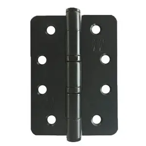 Hinge Steel Ball Bearing 100x75x2.5mm 1/4" Radius Black (HSR4B10075BL)