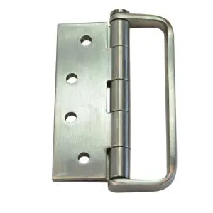 D Handle Hinge SS304 100x75x2.5mm Satin (HD75SS)c/w #9x30PZ screws (DHHS10075S)