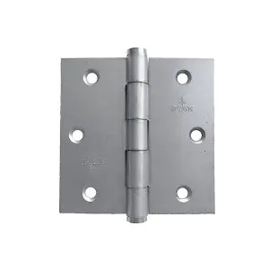 Hinge Steel 89x89x2.5mm Zinc Plate, Loose Brass Riveted Pin (804 3 1/2") (HS8989ZLB)