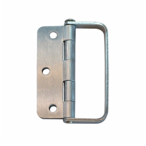 D Handle Hinge PreHang 89x58x2.0mm 1/4" Radius Satin Chrome (DHHPH89SC)