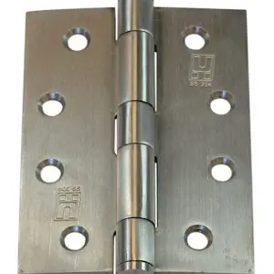 Hinge SS304 100x75x2.5 Loose Button Pin Satin (HJSS75LP) (HSS10075L304)