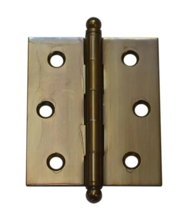 Solid Brass 75x63x2.5mm Ball Tip Hinge Bronze