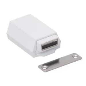 LAMP Heavy Duty Magnetic Push Latch White (ML-ZN80-WT)