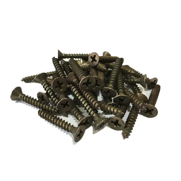 Solid Brass Screw #9x30mm PH Bronze Plated