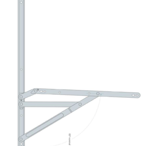 Bristol 4 Bar SS Friction Stay 22" Heavy Duty (BP22HD) (13.452)