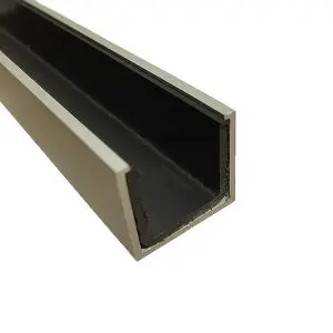 Centor E2 Concealed Floor Guide Retainer c/w Polypropylene Channel 4000mm, Natural Anodised (E22FCR4NP)