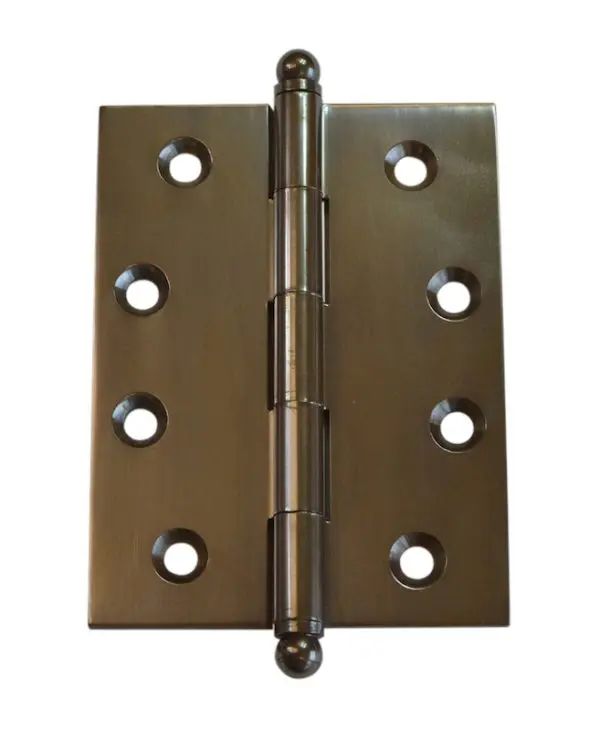 Solid Brass 100x75x3.0mm Ball Tip Hinge Bronze