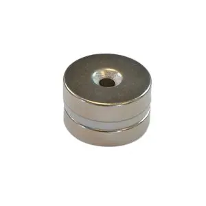 Door Magnet Hi Strength (N42) 2 x 2807, Screws & Bumpers (15kg pull) (MAG2807P2)
