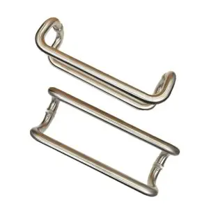 Pull Handle SS316, ø32 x 450mm Cranked, Satin Finish (PH32450SS)