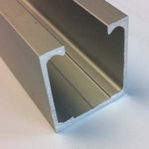 Centor A14/E2 Aluminium Track 3000mm, Natural Anodised (14TA3N)