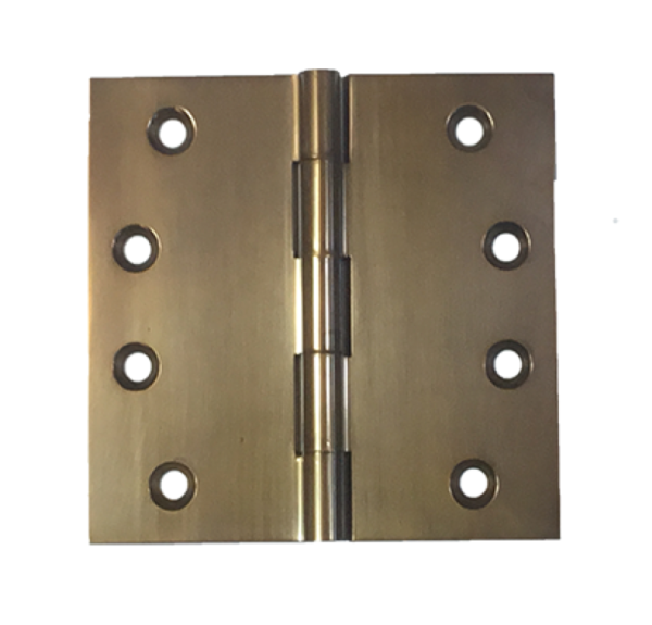 Solid Brass 100x100x3.0mm Fixed Pin Hinge Bronze