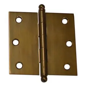 Hinge Brass 75x75x2.5mm Loose Pin Bronze c/w 8x25 screws (HJ7575LPBP) use code HB7575LDBR (HB7575LBR)