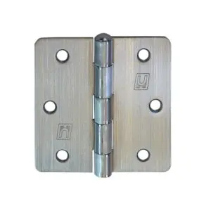Hinge Steel 89x89x2.0mm 1/4" Radius Loose Pin Satin Chrome (HSR48989SC)