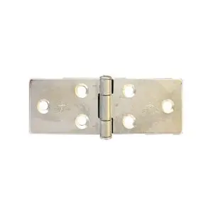 Hinge Steel Backflap 25x74mm Fixed Steel Pin ZP  (Ajax 814 1") (HSBF2574Z)