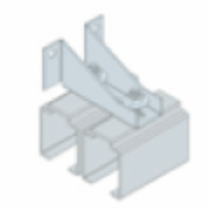 Centor A14 Aluminium Offset Side Fixing Bracket Double Track (14PTBD)