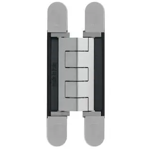 CEAM 1432 Wide Throw Fully Concealed 3D Hinge Silver c/w 8 screws 10gx45mm (BEL-BAC1432WSI)