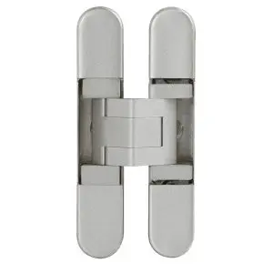 CEAM 929 Fully Concealed 3D Hinge Silver c/w 4 6g screws (BEL-BAC929SI)