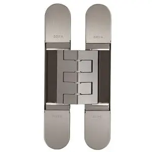 CEAM 1431 Fully Concealed 3D Hinge Satin Nickel c/w 8 screws 10gx45mm (BEL-BAC1431SN)