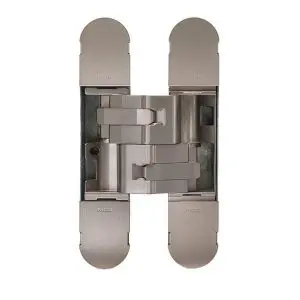 CEAM 1131S Fully Concealed 3D Hinge POLISHED Nickel c/w 8 10gx32mm screws (BEL-BAC1131SNI)