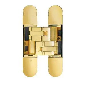 CEAM 1131S Fully Concealed 3D Hinge Polished Brass c/w 8 10gx32mm screws (BEL-BAC1131SPB)