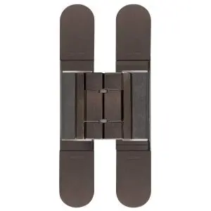 CEAM 1430 Fully Concealed 3D Hinge Bronze c/w 4 10gx32mm screws (BEL-BAC1430BZ)